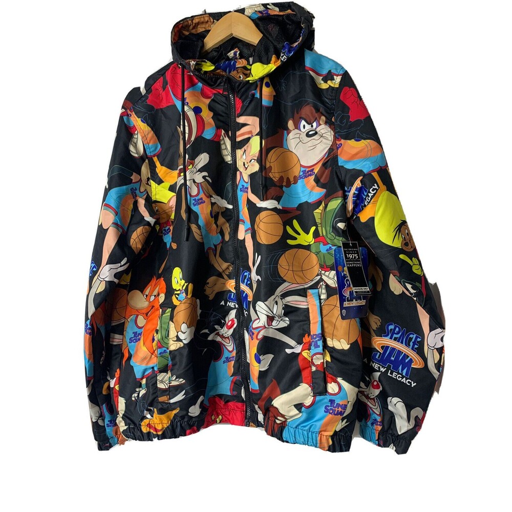 Dolls Kill Space Jam x Members Only Warner Bros Windbreaker Jacket M (lc-04)